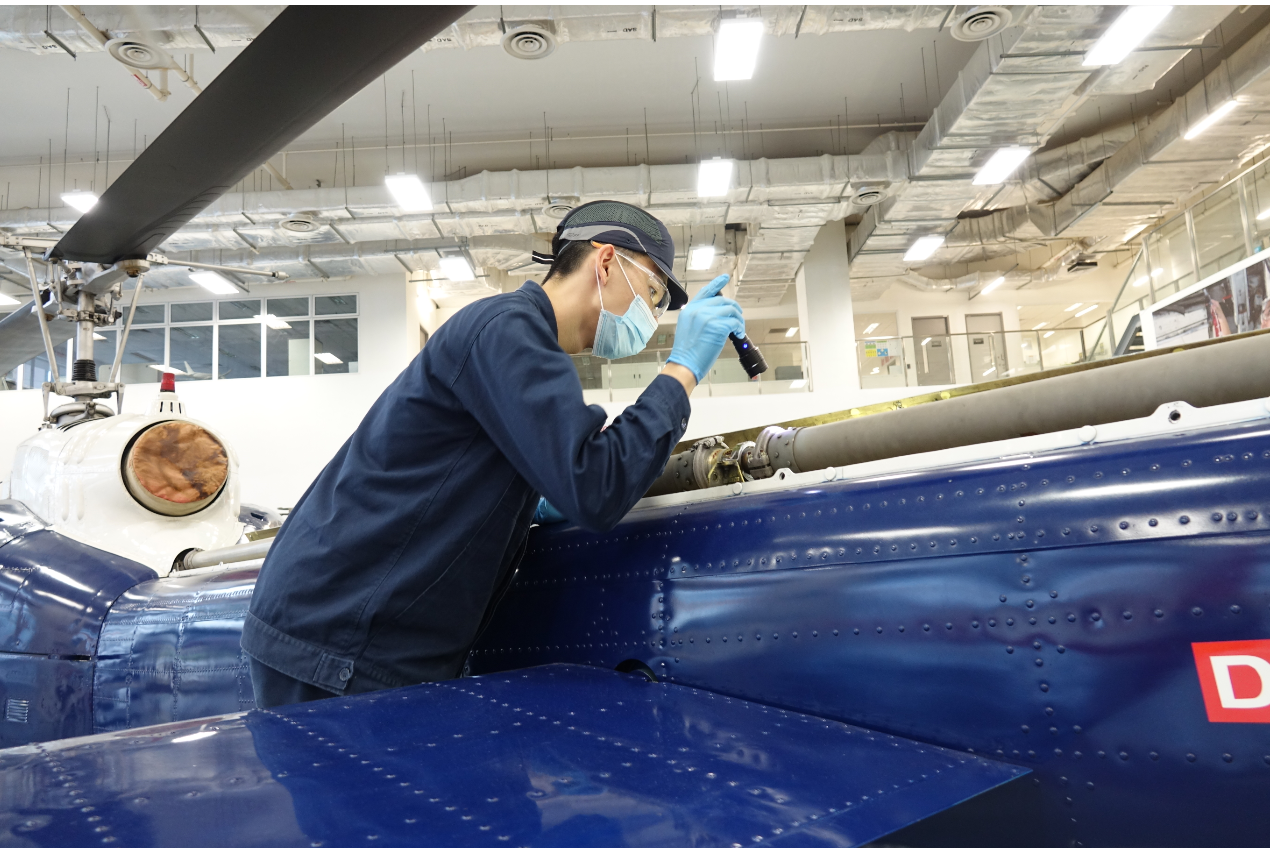 Intense concentration needed! Some of our gold medallists in action: Coby Yong Jia Qi from Aircraft Maintenance