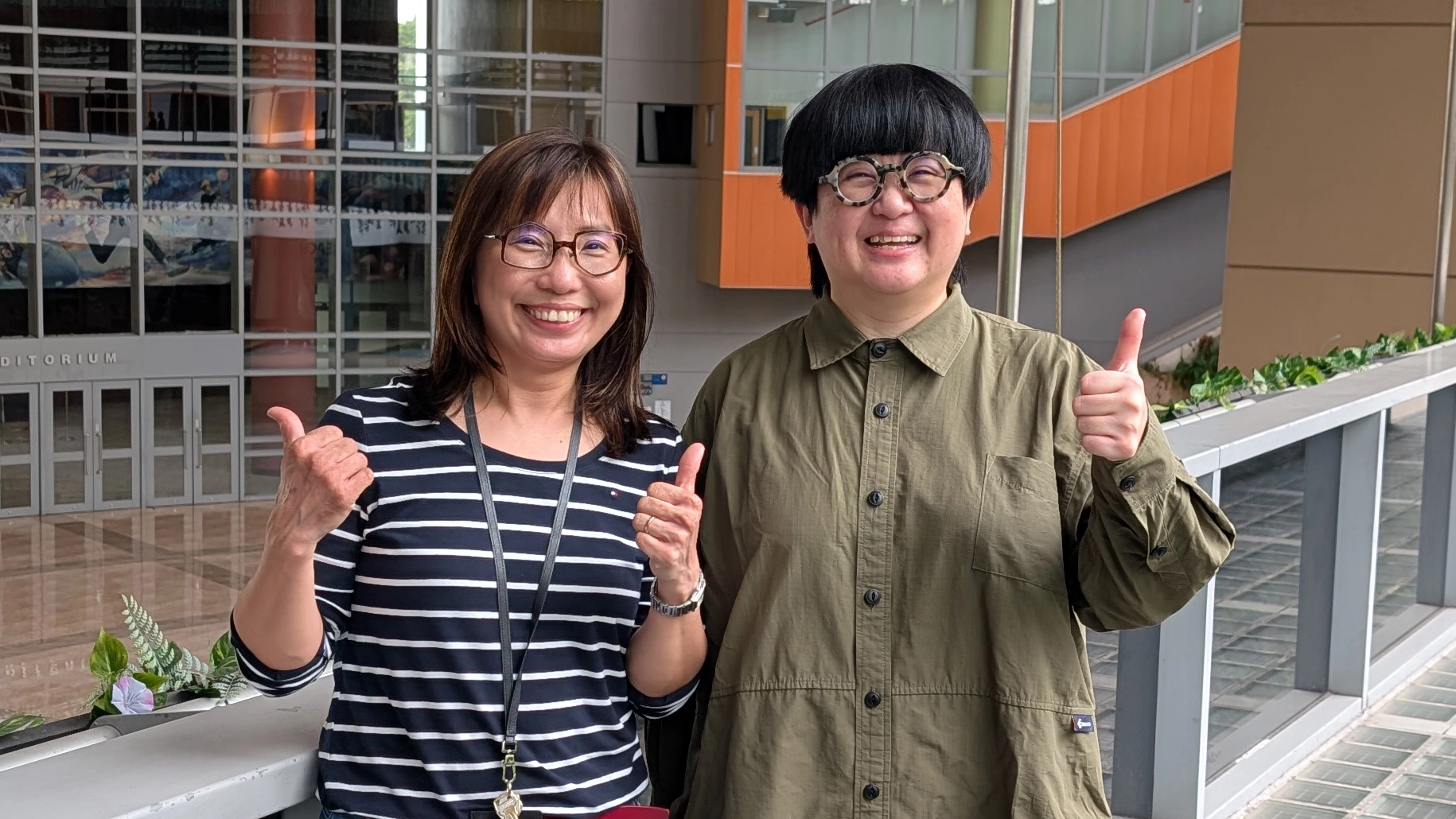 Ms Lina Tan and Ms Ng Wen Lei