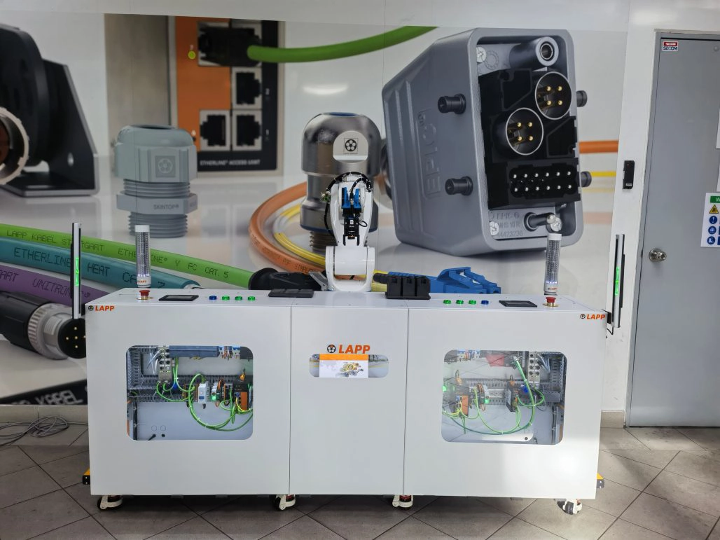 robot-enabled part transfer system for global manufacturer LAPP Asia Pacific