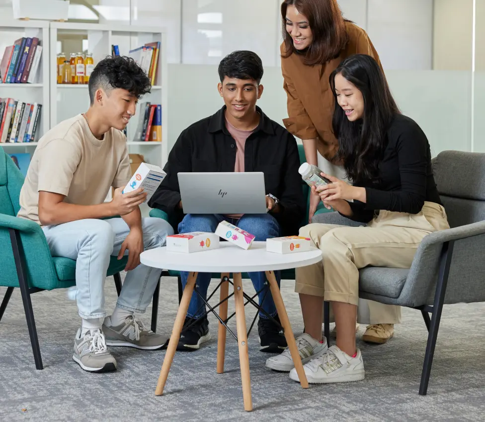 Students in discussion