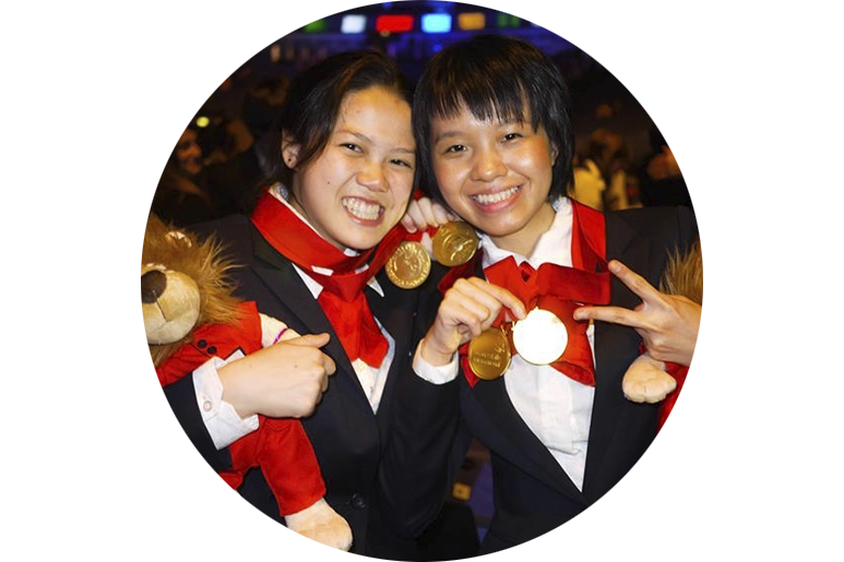 Rachel Chloe Chua and Li Kaiyun Jaslyn, recipients of the WorldSkills Best of Nation award 2011