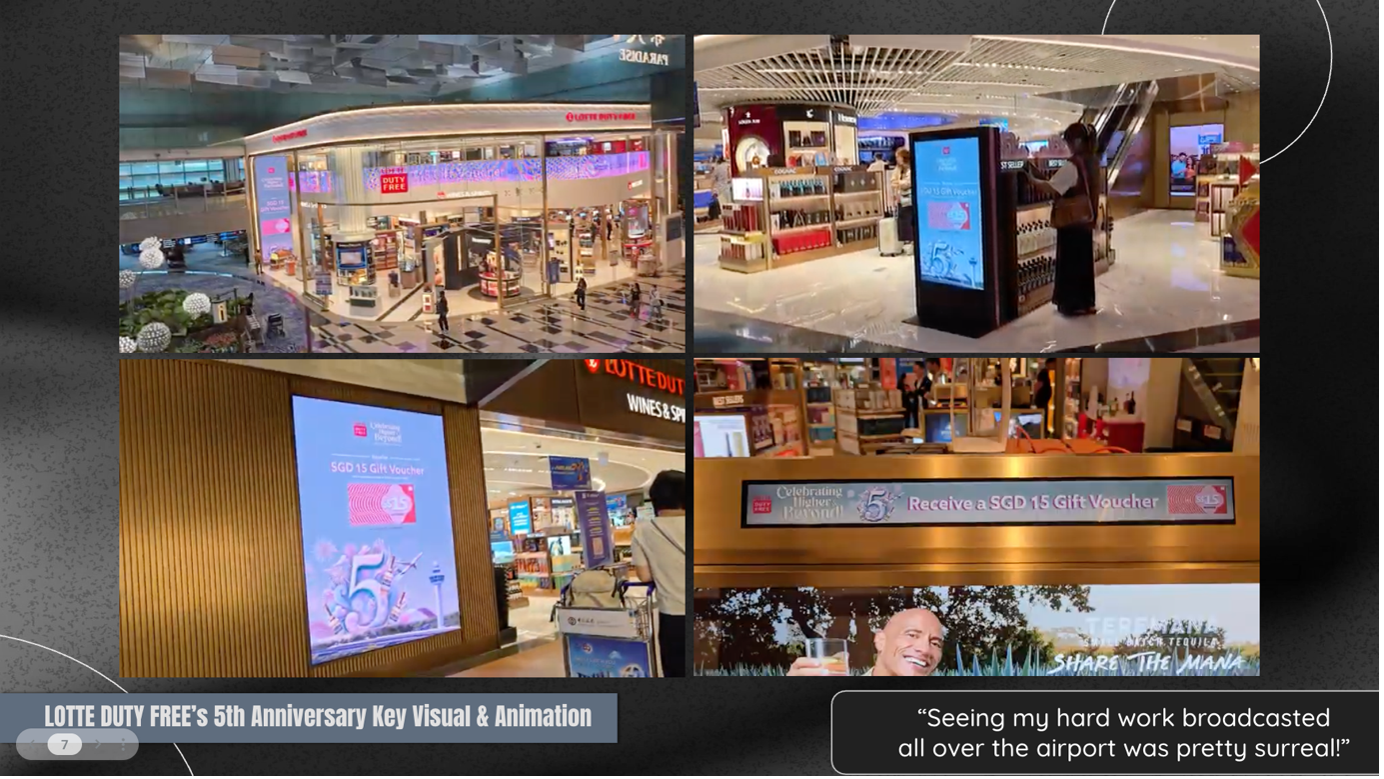 Lotte Duty Free's 5th Anniversary Key Visual & Animation