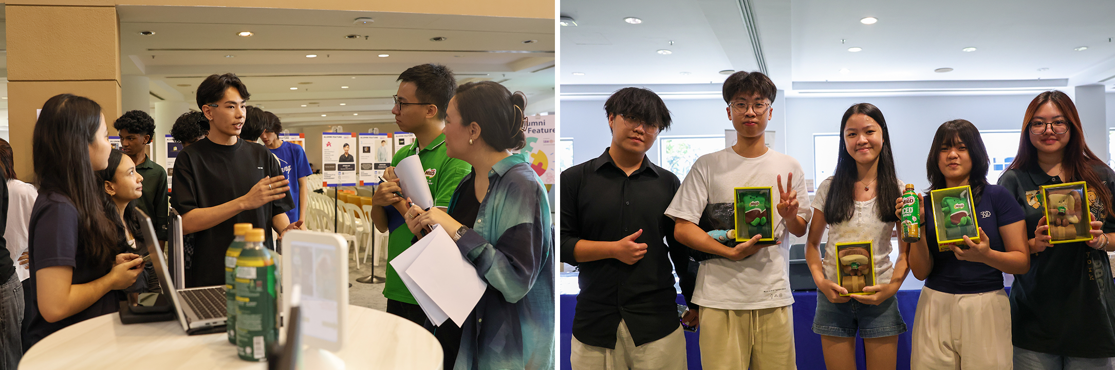 Our top teams presented their campaign concept to Nestlé’s Senior Brand Manager and received some special Milo merchandise for their efforts! 