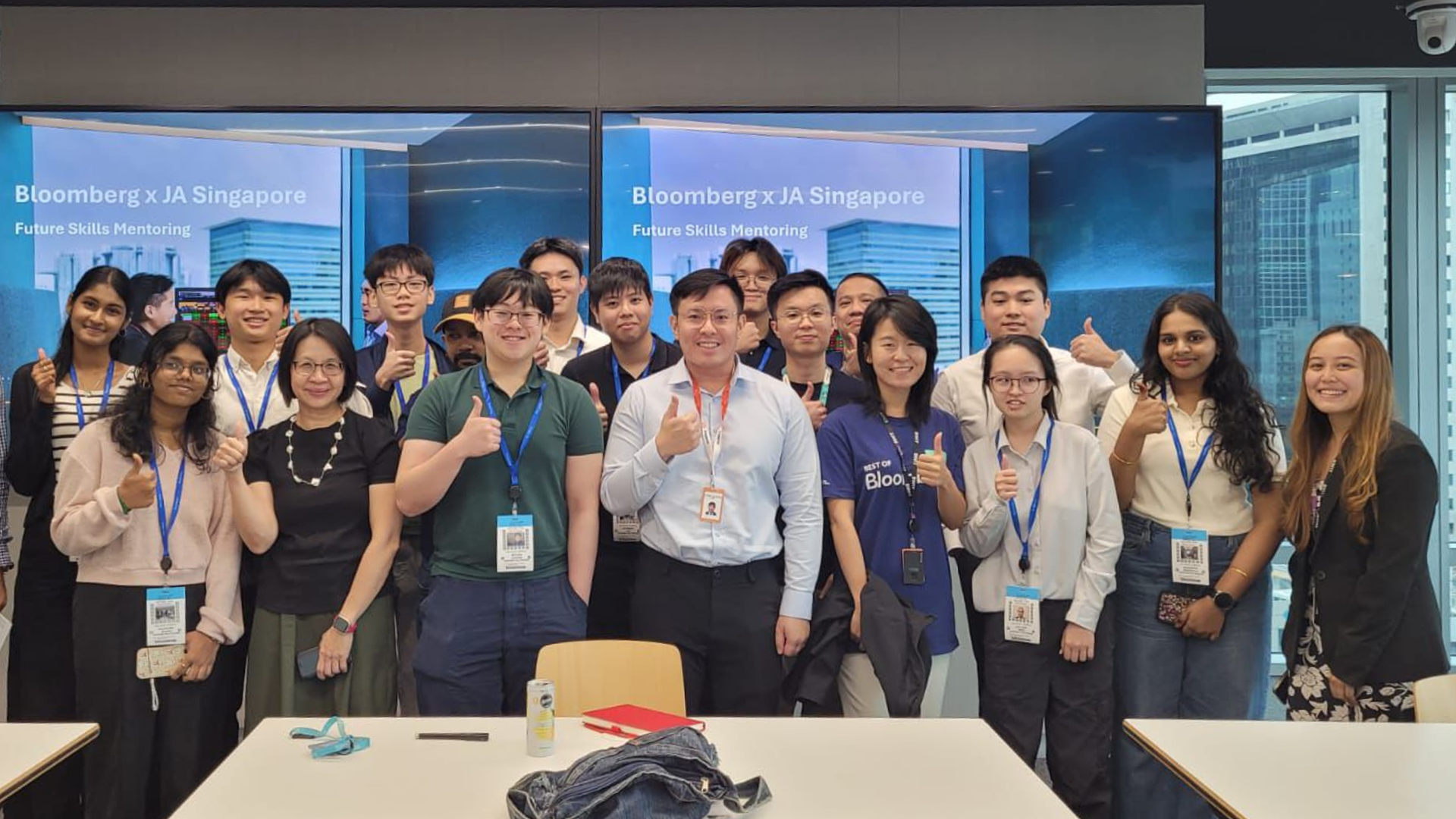   Students had mock interviews and resume reviews at the Bloomberg x JA Singapore’s mentoring session, learning how they could better present themselves for the real world. Students refined their interview responses, strengthened CVs, and improved industry readiness.  