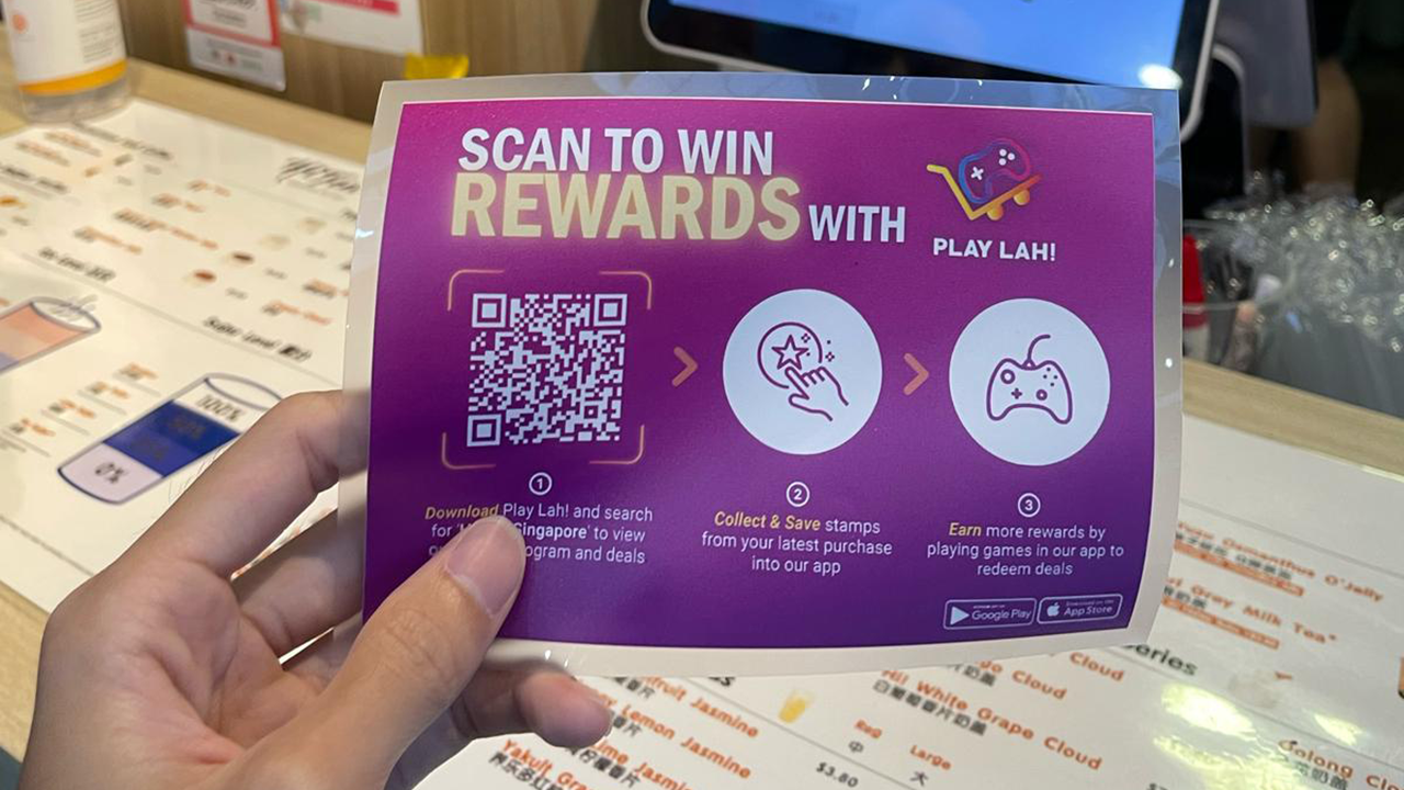 The Play Lah! App provides over 20 games that keep customers busy while waiting for their items; when they acquire a certain score, they will receive discounts or freebies from the vendor.