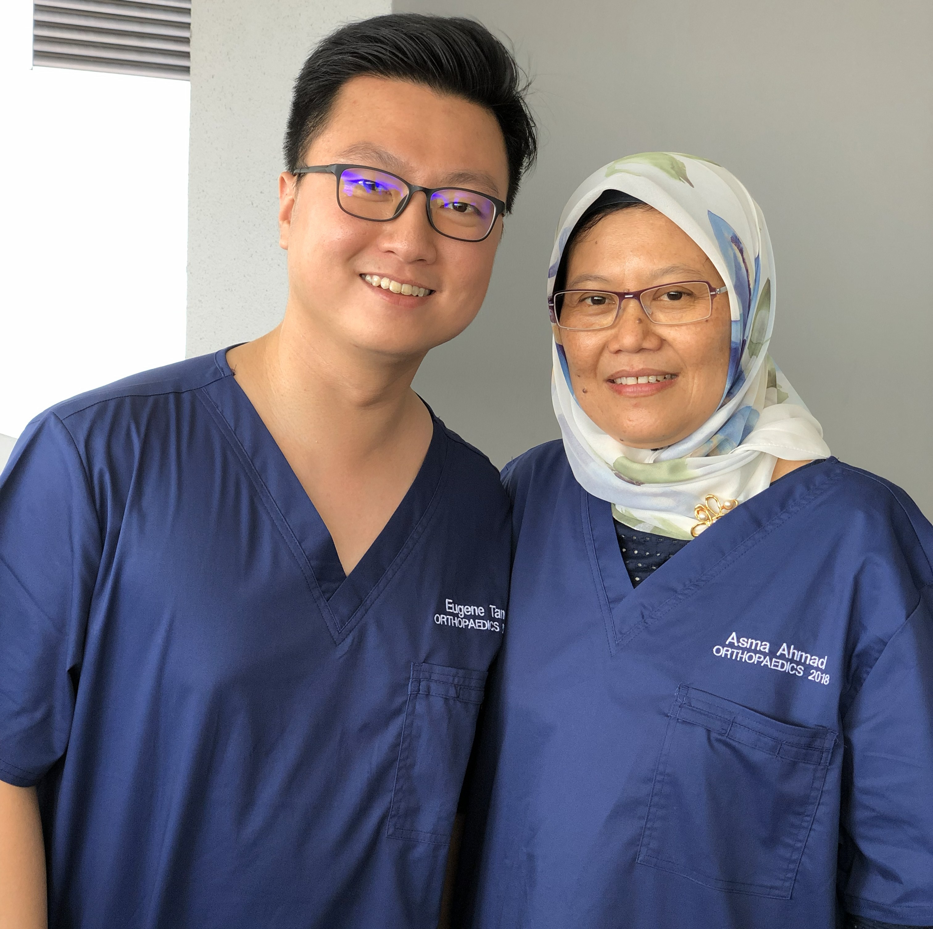 Eugene Tan with Mdm Asma